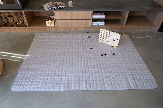 Large Pebble Family Quilted Play and Earthing Mat