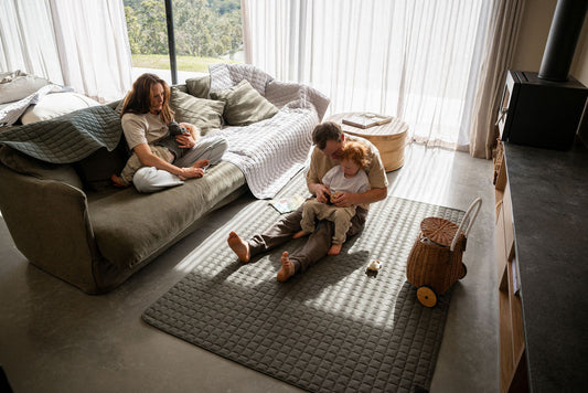Large Forrest Family Quilted Play and Earthing Mat