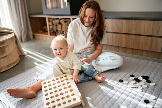 Large Pebble Family Quilted Play and Earthing Mat